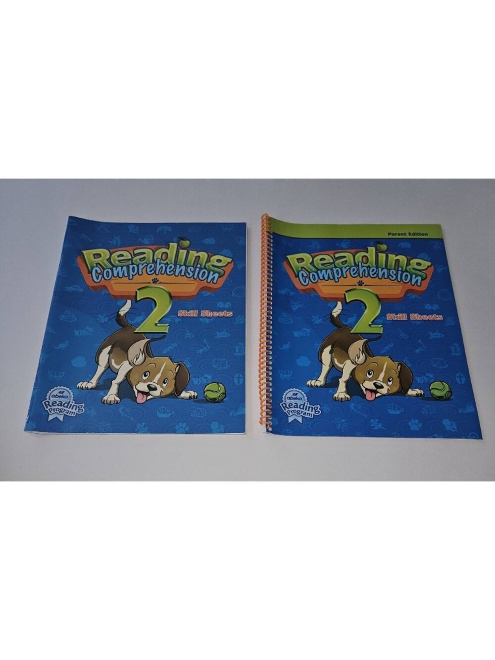 Abeka Reading Comprehension 2 Skill Sheets + Parent Edition Spiral Book Lot